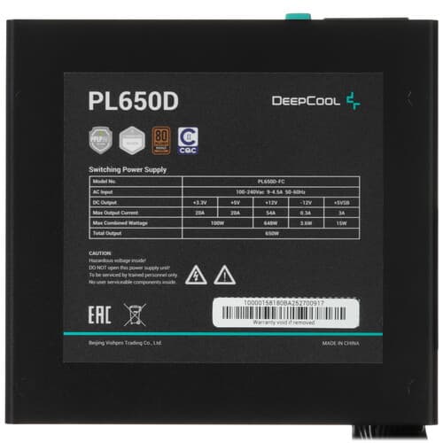Блок питания DEEPCOOL PL650D [R-PL650D-FC0B-WDEU-V2] черный thumb 4