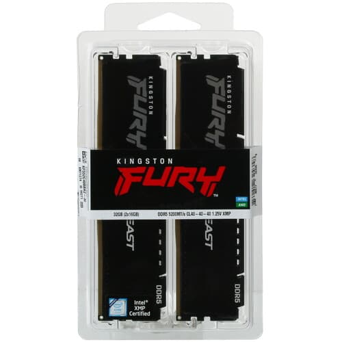 Kingston FURY Оперативная память Kingston FURY Beast Black [KF552C40BBK2-32] 32 ГБ, фото 3