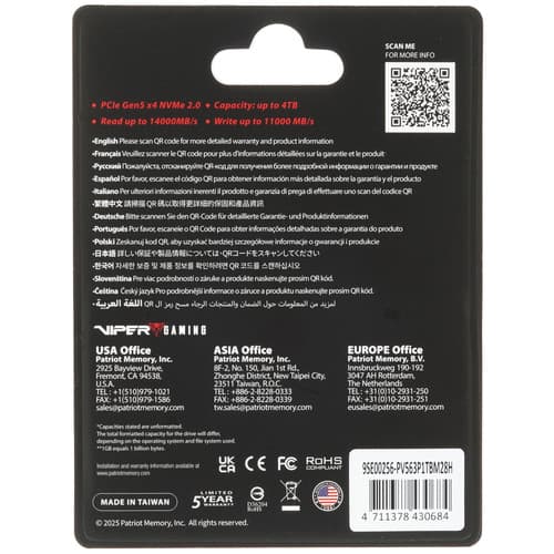 1000 ГБ M.2 NVMe накопитель Patriot Viper PV563 [PV563P1TBM28H] thumb 2
