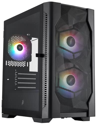 Корпус 1STPLAYER DK D4-M FRGB [D4-M-BK-2F1P-1F1] черный thumb 1