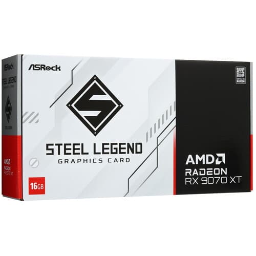 Asrock Видеокарта ASRock AMD Radeon RX 9070 XT Steel Legend [RX9070XT SL 16G], фото 10