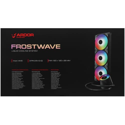 Система охлаждения ARDOR GAMING Frostwave 360 RGB V2 AG черная thumb 9