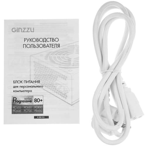 Блок питания GiNZZU PC600 [PC600белый] белый thumb 6