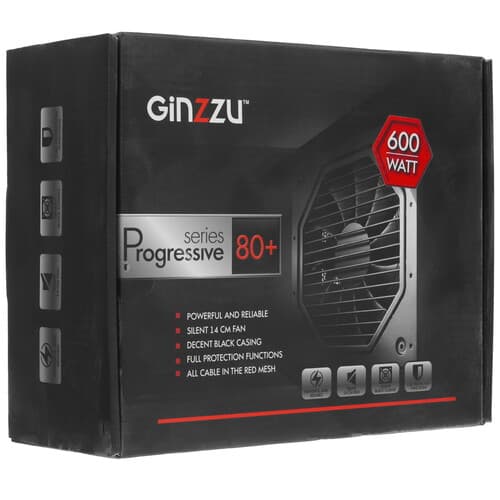 Блок питания GiNZZU PC600 [PC600белый] белый thumb 8