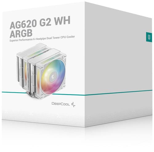 DEEPCOOL Кулер для процессора DEEPCOOL AG620 G2 WH ARGB [R-AG620-WHAMMN-GJD] белый, фото 8