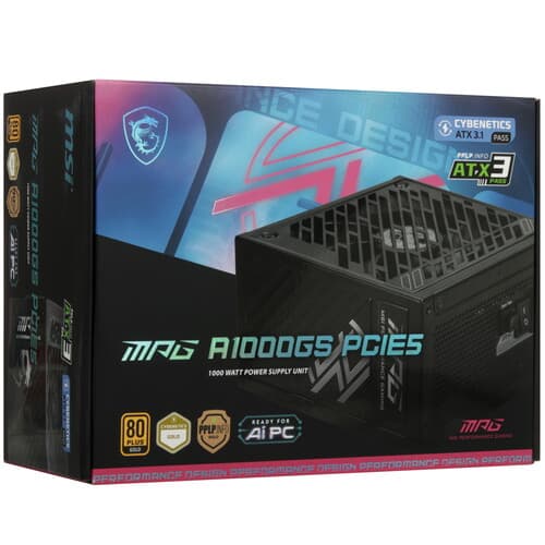 Блок питания MSI MPG A1000GS PCIE5  черный thumb 10