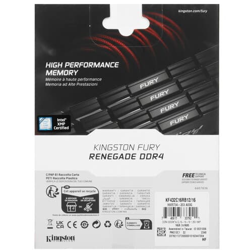 Kingston FURY Оперативная память Kingston FURY Renegade [KF432C16RB12/16] 16 ГБ, фото 3