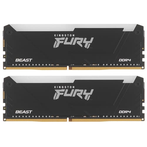 Оперативная память Kingston FURY Beast Black RGB [KF432C16BB2AK2/64] 64 ГБ thumb 2