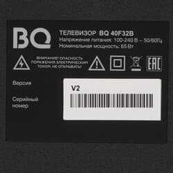 BQ 40" (102 см) Телевизор BQ 40F32B черный, фото 6