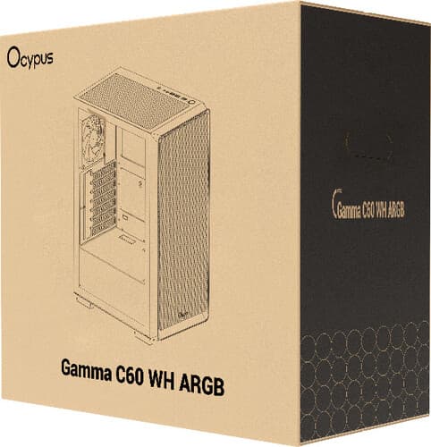 Корпус Ocypus Gamma C60 ARGB [Gamma-C60-WHG400XX-GL] белый thumb 9
