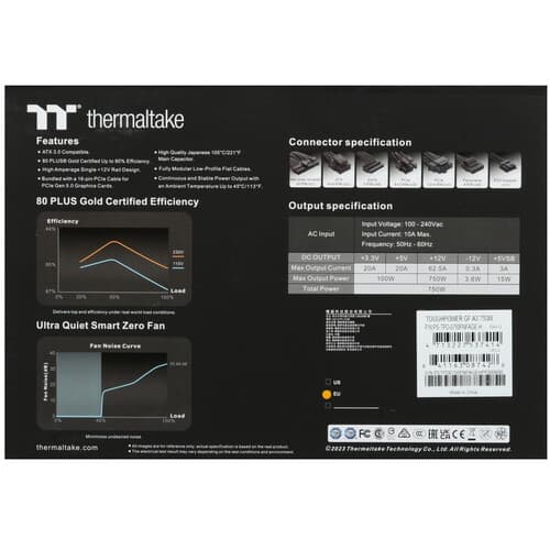 Блок питания Thermaltake TOUGHPOWER GF A3 Gold 750W - TT Premium Edition [PS-TPD-0750FNFAGE-H] черный thumb 9