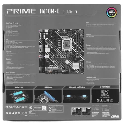 Материнская плата ASUS PRIME H610M-E-CSM thumb 8