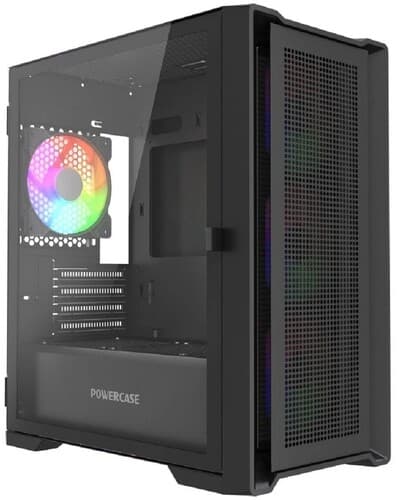 Корпус PowerCase Alisio Micro X4W V2 LE [CAMCXB-A4-LE] черный thumb 1