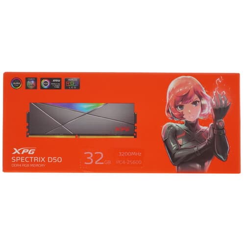 XPG (ADATA) Оперативная память ADATA XPG SPECTRIX D50 RGB [AX4U320032G16A-ST50] 32 ГБ, фото 4