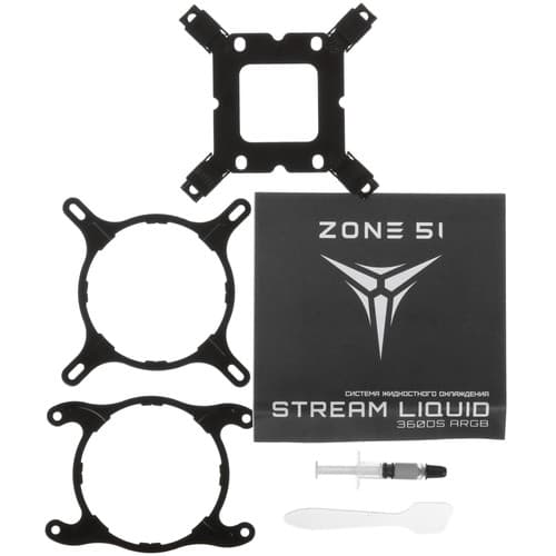 Система охлаждения ZONE 51 STREAM Liquid 360DS ARGB черная thumb 9