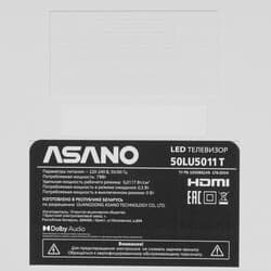 Asano 49.5" (126 см) Телевизор Asano 50LU5011T белый, фото 6