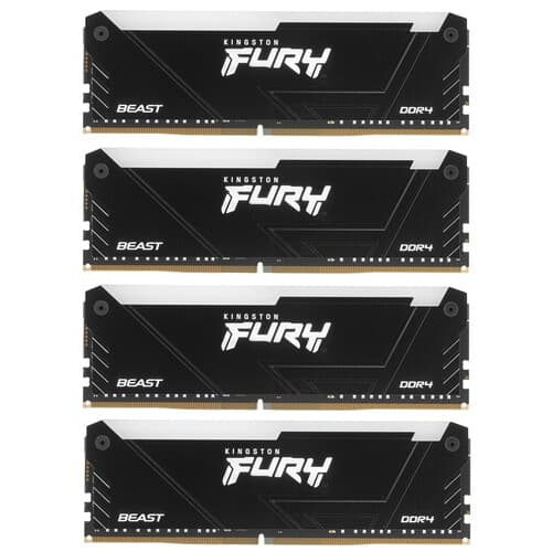 Kingston FURY Оперативная память Kingston FURY Beast Black RGB [KF432C16BB2AK4/32] 32 ГБ, фото 2
