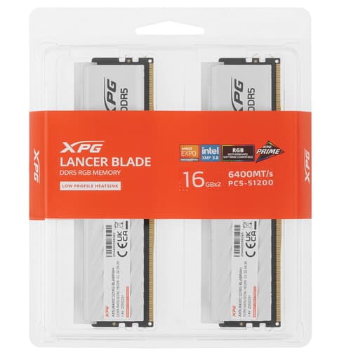 XPG (ADATA) Оперативная память ADATA XPG Lancer Blade RGB [AX5U6400C3216G-DTLABRWH] 32 ГБ, фото 4