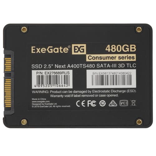480 ГБ 2.5" SATA накопитель ExeGate Next A400TS480 [EX276689RUS] thumb 2