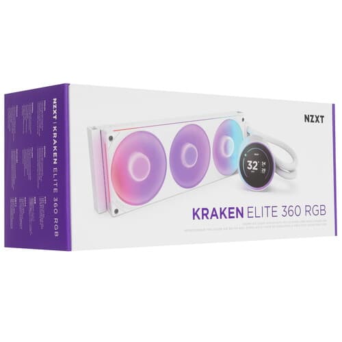 Система охлаждения NZXT Kraken Elite 360 RGB  белая thumb 10