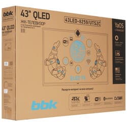 BBK 43" (109 см) Телевизор BBK 43LED-8259/UTS2C черный, фото 11