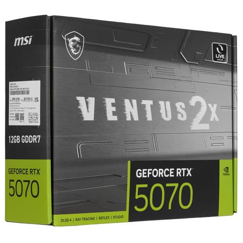 MSI Видеокарта MSI GeForce RTX 5070 VENTUS 2X [RTX 5070 12G VENTUS 2X], фото 10