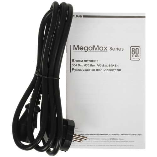 Блок питания ZALMAN MegaMax 800W [ZM800-TXII] черный thumb 5
