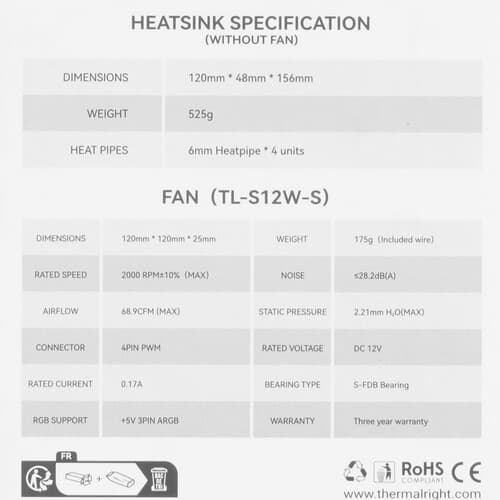 Thermalright Кулер для процессора Thermalright Assassin Spirit 120 EVO White [AS120-EVO-WH] белый, фото 11