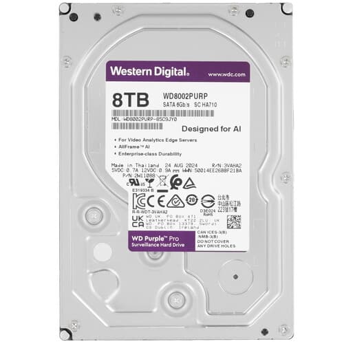 8 ТБ Жесткий диск Western Digital Purple [WD8002PURP] thumb 1