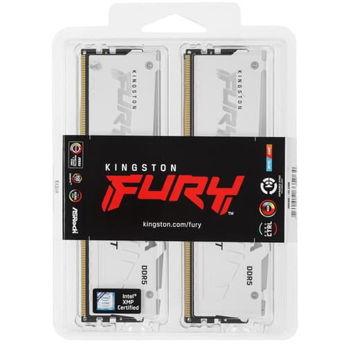 Kingston FURY Оперативная память Kingston FURY Beast White RGB [KF556C40BWAK4-64] 64 ГБ, фото 6