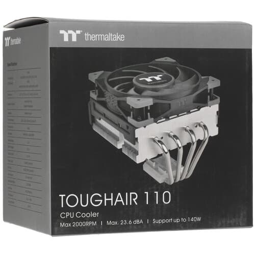 Thermaltake Кулер для процессора Thermaltake TOUGHAIR 110 [CL-P073-AL12BL-A] черный, фото 10