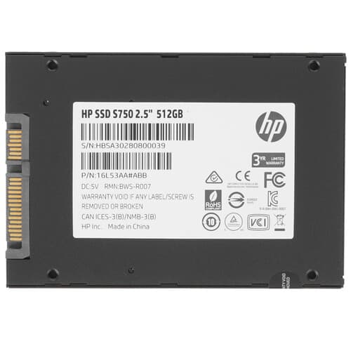 HP 512 ГБ 2.5" SATA накопитель HP S750 [16L53AA#ABB], фото 2