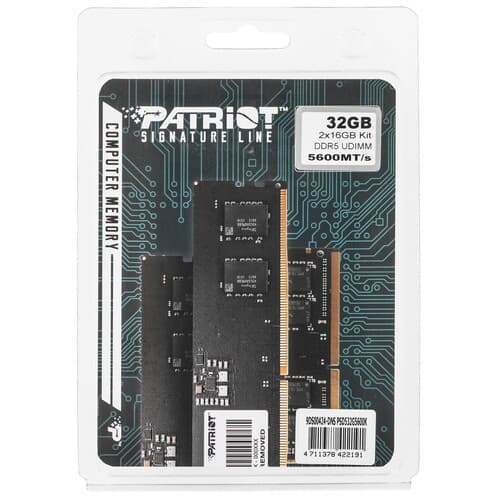 Patriot Memory Оперативная память Patriot Signature Line [PSD532G5600K] 32 ГБ, фото 4