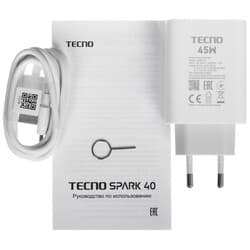 Tecno 6.67" Смартфон Tecno SPARK 40 256 ГБ белый, фото 10
