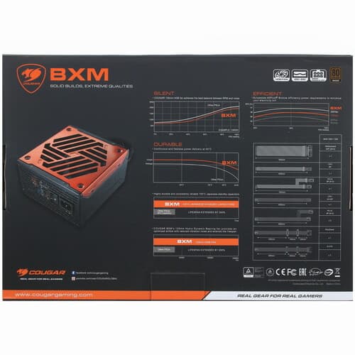 Блок питания Cougar BXM 1000 [CGR BX-1000] оранжевый, черный thumb 7