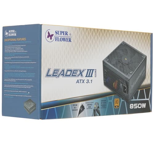 Блок питания Super Flower Leadex III Gold 850W [SF-850F14GE(GL)] черный thumb 10