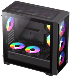 Корпус GameMax Defender TG [ГС-00007430] черный thumb 6