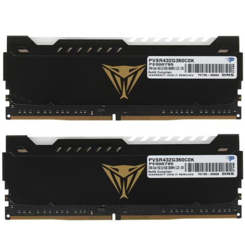 Patriot Memory Оперативная память Patriot Viper Steel RGB [PVSR432G360C0K] 32 ГБ, фото 3