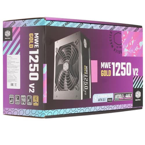 Блок питания CoolerMaster MWE Gold 1250 V2 [MPE-C501-AFCAG-3EEU] черный thumb 8