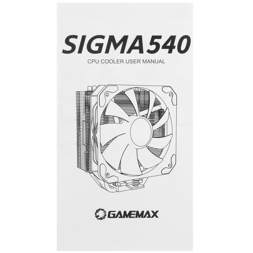 Кулер для процессора GameMax Sigma 540 ARGB WT [Sigma540ARGBWT] белый thumb 9