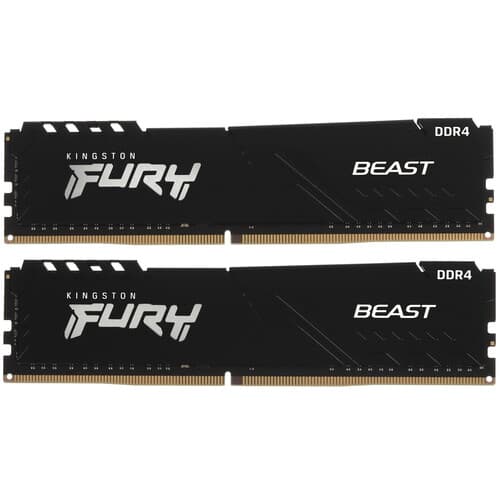 Kingston FURY Оперативная память Kingston FURY Beast Black [KF432C16BBK2/32-SP] 32 ГБ
