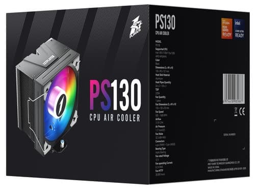 1STPLAYER Кулер для процессора 1STPLAYER PS130 [PS130-BK] черный, фото 23