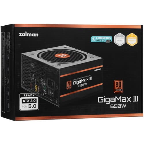 Блок питания ZALMAN GigaMax III 650W [ZM650-GV3] черный thumb 8