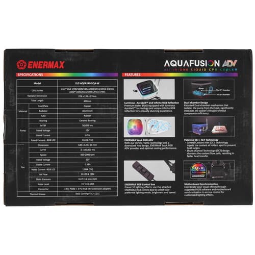 Система охлаждения Enermax ELC-AQFA240-SQA-W  белая thumb 11