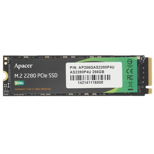 256 ГБ M.2 NVMe накопитель Apacer AS2280P4U [AP256GAS2280P4U-1] thumb 1