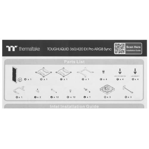 Система охлаждения Thermaltake TOUGHLIQUID 420 EX Pro черная thumb 8