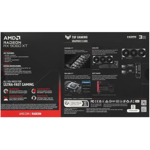Видеокарта ASUS AMD Radeon RX 9060 XT TUF GAMING OC [TUF-RX9060XT-O16G-GAMING] thumb 10