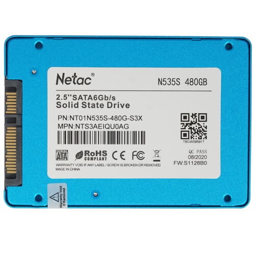 Netac 480 ГБ 2.5" SATA накопитель Netac N535S [NT01N535S-480G-S3X], фото 2