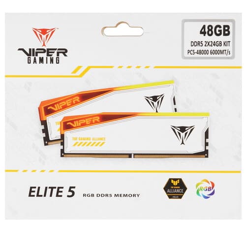 Patriot Memory Оперативная память Patriot Memory VIPER ELITE 5 RGB TUF GAMING ALLIANCE [PVER548G60C36KT] 48 ГБ, фото 4