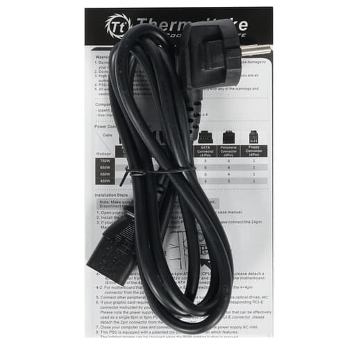 Блок питания Thermaltake Smart BX1 750W [PS-SPD-0750NNSABE-1] черный thumb 7